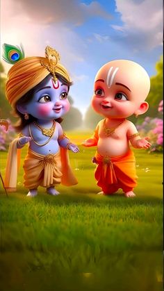 Sudama And Krishna, Cute Krishna, Hindu Art, Indian Art, Lock Screen Wallpaper, Desktop Wallpaper, Phone Wallpaper, Iphone Wallpaper