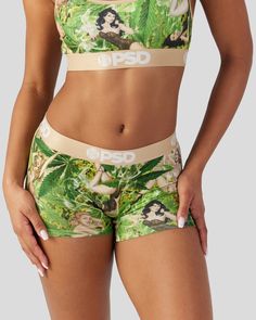 This new pair gives a new meaning to the name Mary Jane. The Retro Mary Boy Short is made from a silky poly blend with a comfortable full coverage, keep-you-in fit. The PSD boy shorts are perfect for everyday wear and working out. | PSD Women's Retro Mary Short, Size Small, Polyester/Blend Boy Shorts For Women, Amanda Williams, Marvel Women, Active Shorts, Short Socks, Signature Collection, Workout Wear, School Outfits, Boy Shorts