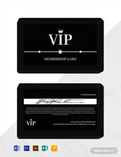 a black and white business card with a crown on the front, and an image of a