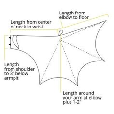 the diagram shows how to cut an origami style bat with measurements and instructions