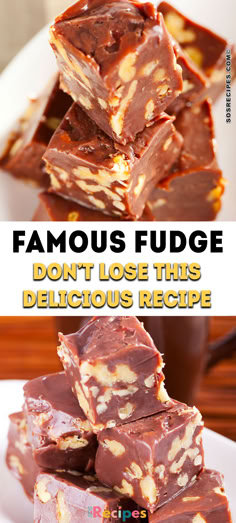 Fudge recipe is very much a staple at every home during the holidays. The complexity of fudge usually discourages me from making it. Which all goes out the window with this 5 minute recipe. Fudge With Pecans, Original Fantasy Fudge, Original Fantasy Fudge Recipe, Famous Fudge, Fantasy Fudge Recipe, 5 Minute Recipe, Fantasy Fudge