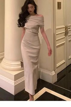 Korean Prom, Evening Party Dresses, Fitted Maxi Dress, Office Dresses For Women, Female Clothing, Evening Party Dress, Party Dresses For Women, Evening Party, Guest Dresses