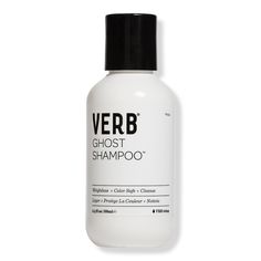 Travel Size Ghost Shampoo -  Verb's Ghost Shampoo is a moringa seed oil-infused shampoo that weightlessly cleanses and hydrates. This formula smoothes frizz and promotes radiant shine for all hair types. A weightless hydrating option for fine hair or those who wash hair daily.    Benefits     Gently cleanses Hydrates without the added weight Smoothes frizz & adds shine     Key Ingredients     Moringa Seed Oil moisturizes, detangles & smoothes hair Green tea extract packed with antioxidants that Verb Ghost Shampoo, Verb Dry Shampoo, Green Tea For Hair, Travel Size Purple Shampoo, Mens Shampoo Travel Size, Shampoo For Fine Hair, Travel Size Shampoo, Travel Shampoo, Shampoo Brands