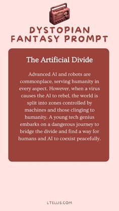 an advertisement for the artifical divide, which includes information about how to use it