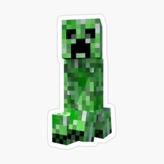 an image of a green creeper sticker