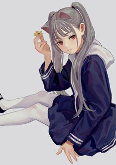 Painting Of Girl, On The Floor, An Anime, Manga Girl, The Floor, Character Illustration, Manga Art