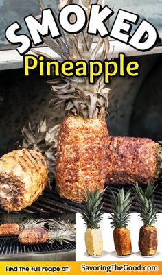 Smoked Pineapple, Grilled Fruit Recipes, Easy Smoker Recipes, Pit Boss Pellet Grill, Traeger Cooking, Bbq Smoker Recipes, Smoker Recipes Electric