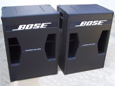 two black boxes sitting next to each other