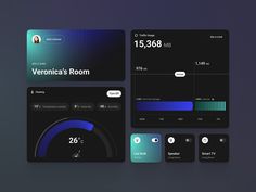 the app is designed to look like a dashboard