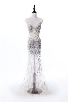 The beading on this elegant evening gown will surely light up a stage in any competition. Champagne Prom Dress Long, Elegant Evening Gown, Champagne Prom Dress, Evening Gowns Elegant, Pageant Gowns, African Girl, Prom Pictures, Vow Renewal, Sheer Fabric