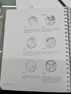 an open book with instructions on how to draw faces and hands in various positions,