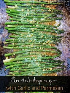 roasted asparagus with garlic and parmesan