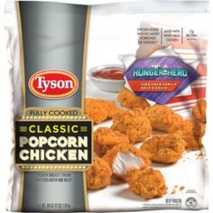 tyson fully cooked classic popcorn chicken