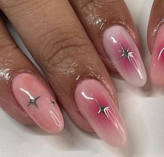 Kutek Disney, Unghie Sfumate, Pretty Gel Nails, Chic Nails, Cute Acrylic Nails, French Manicure