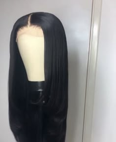 Black Straight Lace Front Wigs, Black Frontal Wig, Black Long Wig, Black Wigs For Black Women, Black Woman Hairstyle, Long Straight Wig, Blessed Wednesday, Wig Collection