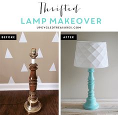 the lamp makeover before and after