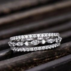 "Eternity 925 Silver Plated Cz Three Layer Stackable Dainty Ring For Women, Unvn12319 Size: 6 Metal: 925 Silver Plated Over High Quality Brass Stone: Cubic Zirconia High Quality Material Hand Crafted With Love And Care Available Ring Size: 6, 7, 8, 9, 10 Perfect For Gift, Holiday, Christmas, Birthday, Vacation, Mother's Day, Valentine's Day, Wedding, Engagement , Bridal, Promise, Anniversary, Party Please Feel Free To Message Me If You Have Any Questions. Thank You For Shopping With Us!" Double Finger Ring, David Yurman Ring, Birthday Vacation, Rutilated Quartz Ring, Rhinestone Ring, Three Layer, Elegant Ring, Day Wedding, Diamond Cluster Ring