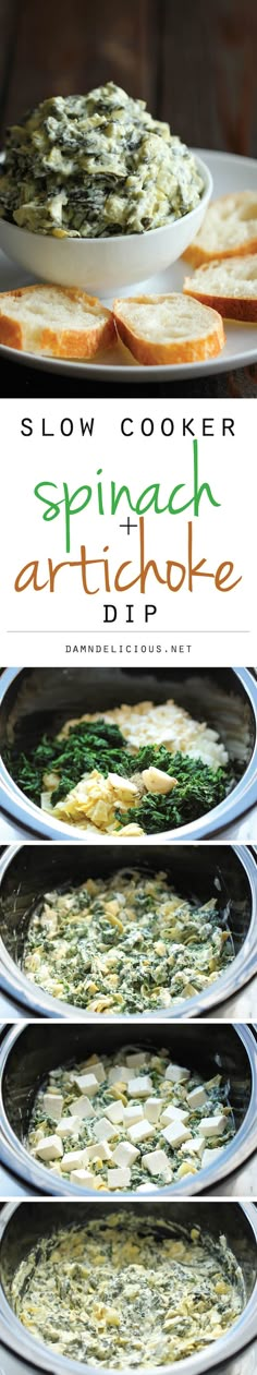 spinach artichoke is an easy and delicious appetizer