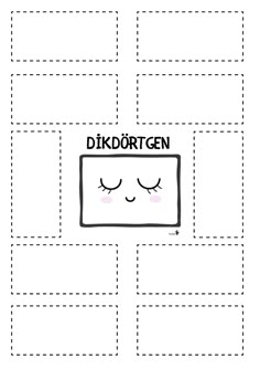 a square with the words diktortten on it and eyes drawn in squares