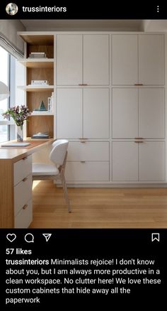 an image of a room with white furniture and wood flooring on the bottom right hand corner