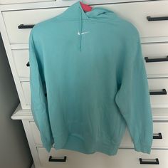 Never Worn, Perfect Condition Light Blue Crew Neck Hoodie For Spring, Light Blue Athleisure Sweatshirt For Spring, Nike Stuff, Blue Nike Hoodie, Cute Preppy Outfits, Classy Casual Outfits, Classy Casual, Blue Nike, Nike Hoodie