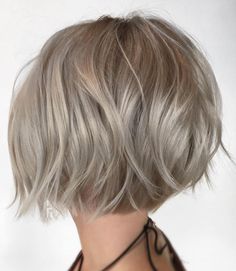 French Haircut, Ash Blonde Bob, Gray Highlights, Kort Bob, Short Bobs, Lilac Hair, Ombré Hair, Bob Hairstyles For Fine Hair