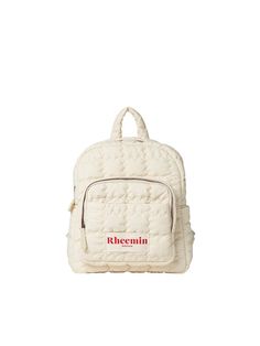 Composition : POLY 100%Color : beigeCountry of Origin : Republic of Korea Korean Bag Backpacks, Trendy Cream Backpack For Travel, Trendy Cream Softback Backpack, Trendy Cream Standard Backpack, Trendy Cream Backpack, Korean Backpack, Korean Bag, Korean Brands, W Concept