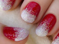 simple Peppermint Sparkles Nail Art Design Christmas Peppermint, Glitter Gradient, Peppermint Candy Cane, Polish Art, Nail Blog, Nail Polish Art, Nails Christmas, Landing Page Template