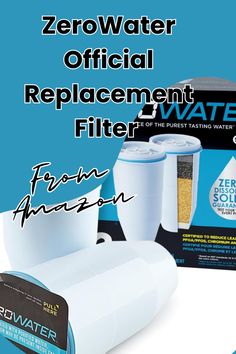 an advertisement for a water filtrator with the words zerowater official replaced filter