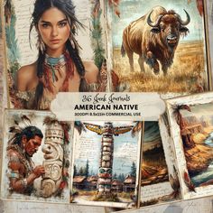 the native american native art book is open to reveal pictures and information about their life