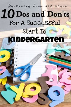 the words 10 dos and don'ts for a successful start to kindergarten