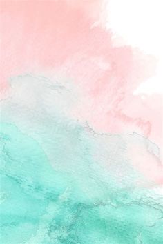 an abstract painting with pastel colors and watercolors on the bottom half of it