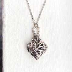 A Lovely Vintage Style Silver Filigree Heart Pendant (Approx. 1.25” Long) Hung On An Approx. 18” Stainless Steel Chain With Lobster Clasp. Made From Alloy Metal Dm To Shorten Length For A Choker / Custom Fit : Heart Necklace Dark Academia Grunge Crystal Necklace Choker Crystal Jewelry Handmade Silver Necklace Crystals Stone Dainty Minimalist Witchy Wicca Occult Gothic Cottagecore Fairycore Faerie Boho Bohemian Unisex Men’s Streetwear Festival Y2k 90s Valentines Gift Love Dark Wave Prairie Regenc Nickel-free Open Heart Necklace For Keepsake, Traitors Game, Infinite Jewelry, Dark Academia Necklace, 90s Valentines, Dark Academia Jewelry, Gothic Cottagecore, Academia Grunge, Vampire Necklace