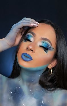 Makeup Emojis, Avatar Inspired Makeup, Blue Fairy Makeup, Butterfly Wonderland, Butterfly Queen, Wonderland Makeup