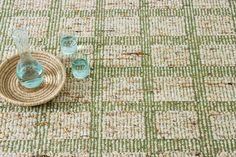 Wool Flatweave Rug, Green - Vava - Revival™