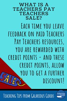 a poster with the words, what is a teachers pay teacher's sale?