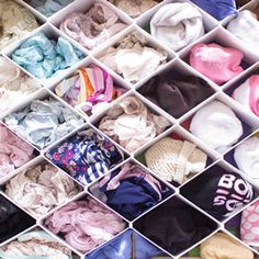 an open drawer with clothes and shoes in it that says, how to organize your baby's closet