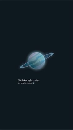 an image of the planet saturn in space with a quote from nasa on it that says,