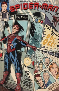 the cover to spider - man comic book