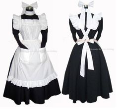 Sissy Maid Dress Lockable for ill mannered girls Bow Tie Dress, Black Cotton Dresses, Dress Satin, Gothic Lolita, Dress With Bow, Satin Dresses, Cosplay Costume