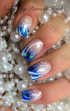 Fingernail Designs, Winter Nails Acrylic, Her Nails, Christmas Nail Art Designs, Winter Nail Art, Winter Nail Designs, Winter Nail, Pretty Nail Art, Toe Nail Designs