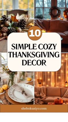 Discover simple and cozy decor ideas to make your home feel warm and festive this Thanksgiving. Perfect for creating a relaxed, welcoming atmosphere. Handwritten Place Cards, Cozy Decor Ideas, Rustic Table Setting, Fall Garland, Thanksgiving Celebration