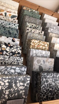 many different types of tile are on display