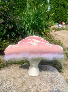 MADE TO ORDER Blush Pink Peach Mushroom Faerie Hat, Organic Texture, 3D Spots, handmade paper mache  Toadstool, Mycena Rosea, Amanita Oyster mushroom,  The dimensions of this hat are:  Diameter: 18inches wide Circumference: 57.5inches around  Hight: 8inches tall  The brim extends 5.5inches outwards from your head while worn. This is a unique, handmade & hand painted item; natural variation is to be expected.  For personalization regarding color, shape, size, or texture: please message me for customization options Mycena Rosea, Mushroom Faerie, Forest Faerie, Mushroom Outfit, Mushroom Costume, Fantasy Clothes, Cosplay Inspo, Pink Mushroom, Mushroom Hat