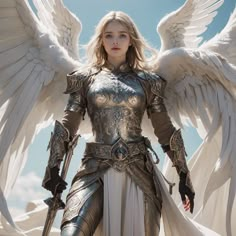 Armored Angel, Seraphim Angel, Female Angel, Angel Drawing, Female Armor, Angel Images