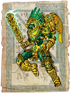 Quetzalcoatl, the man from beyond the stars by Darksilvania on DeviantArt Mayan Tattoos, From Beyond