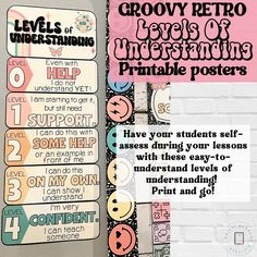 there is a poster on the wall that says grooy retro lives of interesting printable posters