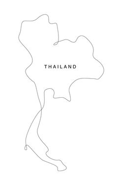 Line art thailand map. continuous line asia map. vector illustration. single outline. Thailand Map Illustration, Thailand Map Tattoo, Thailand Graphic Design, Tattoos Thailand, Thailand Drawing, Thailand Illustration, Single Illustration, Maps Aesthetic, Thailand Map