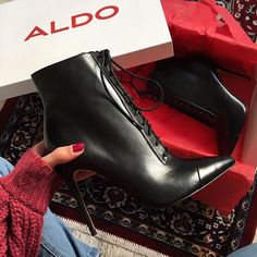 Cue the party plans. @mari_malibu shows off her new pair of Alylyan dress boots. #Aldo #dressboots #leather #partystyle #blackboots #stiletto #AldoCrew Mari Malibu, Studded Heels, Dress Boots, Aldo Shoes, Shoe Obsession, Shoe Lover, Mode Inspiration, High Heel Boots, Beautiful Shoes