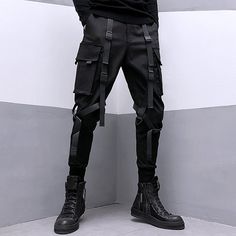 Season:Spring  Summer; Fabric:Polyester; Gender:Men's; Style:Streetwear,Fashion,Casual; Occasion:Outdoor,Going out,Daily; Fit Type:Regular Fit; Function:Comfort,Soft,Breathable; Waistline:Mid Waist; Pattern:Plain; Design:Buckle Strap; Pants Type:Techwear,Cargo Trousers,Cargo Pants,Trousers; Front page:FF; Listing Date:03/21/2023; Hips:; Length:; Waist: High Waist Techwear Pants For Spring, High-waist Techwear Pants For Spring, Spring Techwear Bottoms With Belt Loops, Spring Techwear Ankle-length Pants, Fitted Techwear Bottoms For Spring, Cheap Cargo Pants, Going Out Fashion, Techwear Pants, Men's Cargo Pants